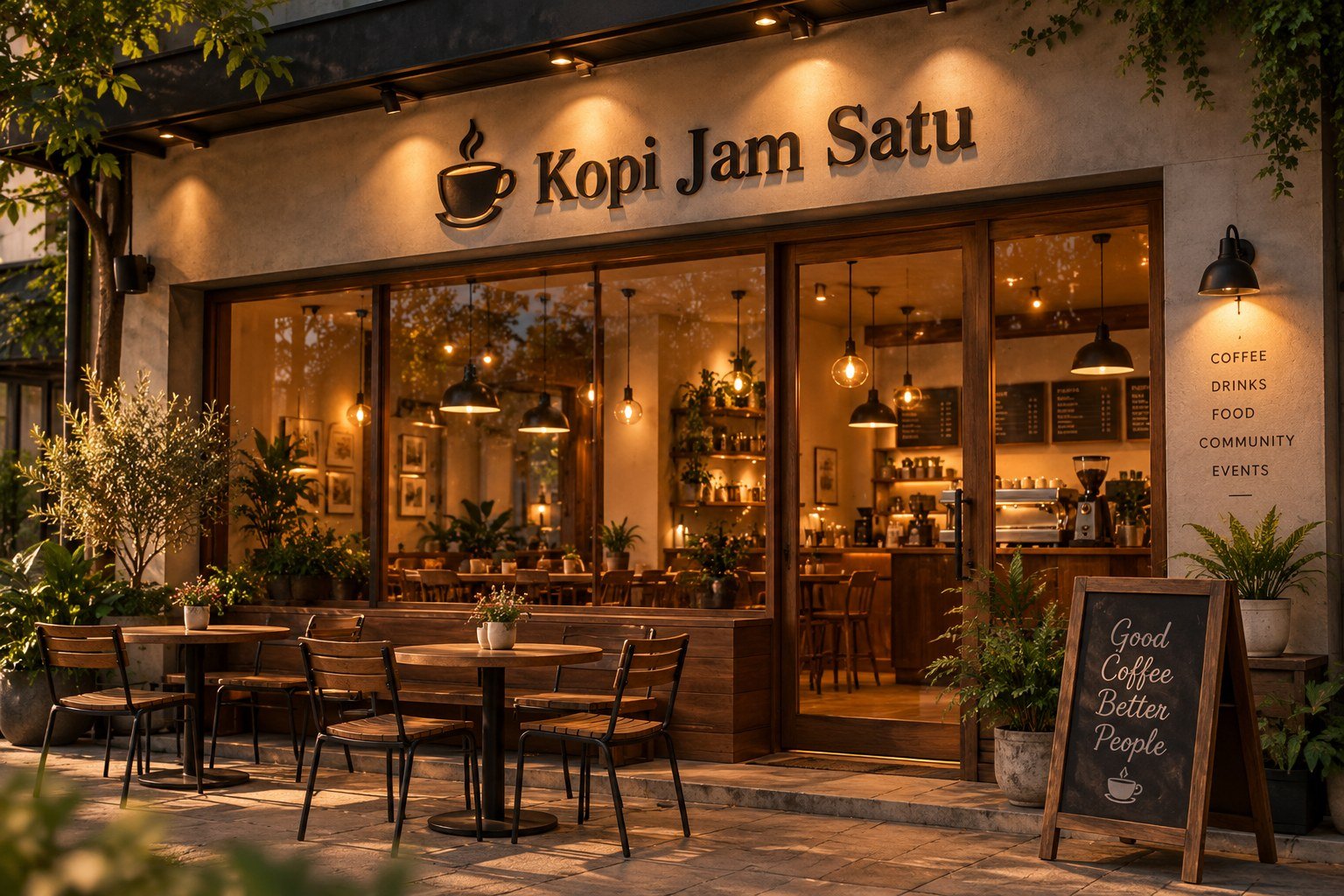 Tampak depan Kopi Jam Satu